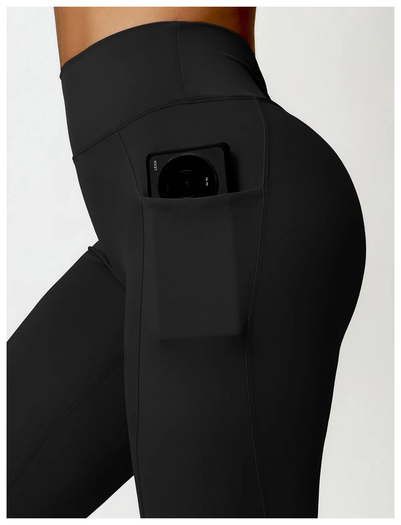 V Back Swept High Waist Contoured Leggings With Performance