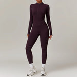 Load image into Gallery viewer, Zippered Contour Yoga Romper With Ultra Compression
