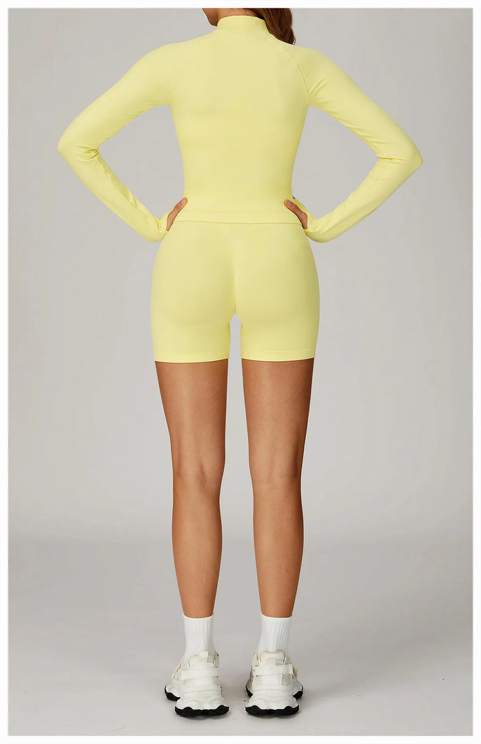 Seamless Contour Two Piece Yoga Set for Performance