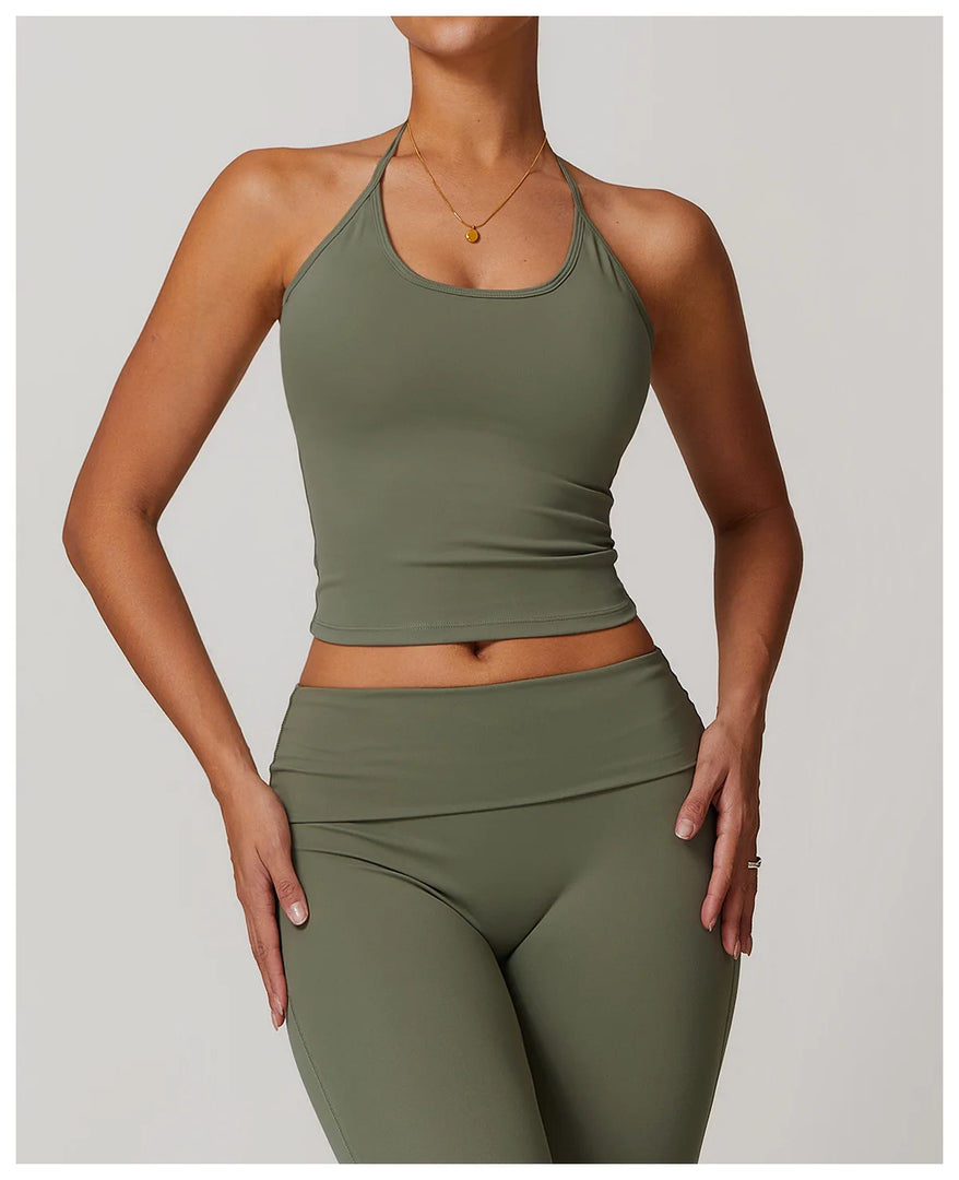 Racer Back Breathable Contour Light Weight Sports Bra Nylon