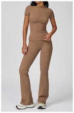 Load image into Gallery viewer, 2 Piece Seamless Yoga Set Performance Leggings Luxe
