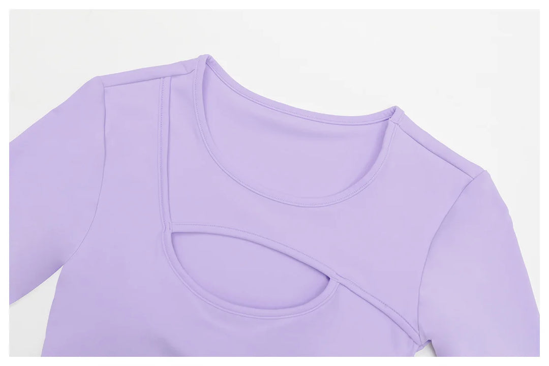 Sculpted Performance Long Sleeve Yoga Top Breathable