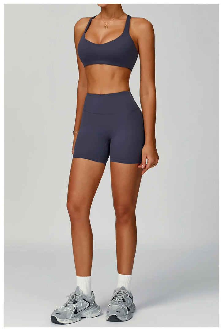 Seamless Performance Contour Yoga Set With Waist Band