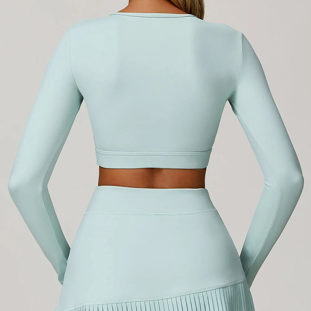 Sculpted Performance Long Sleeve Yoga Top Breathable