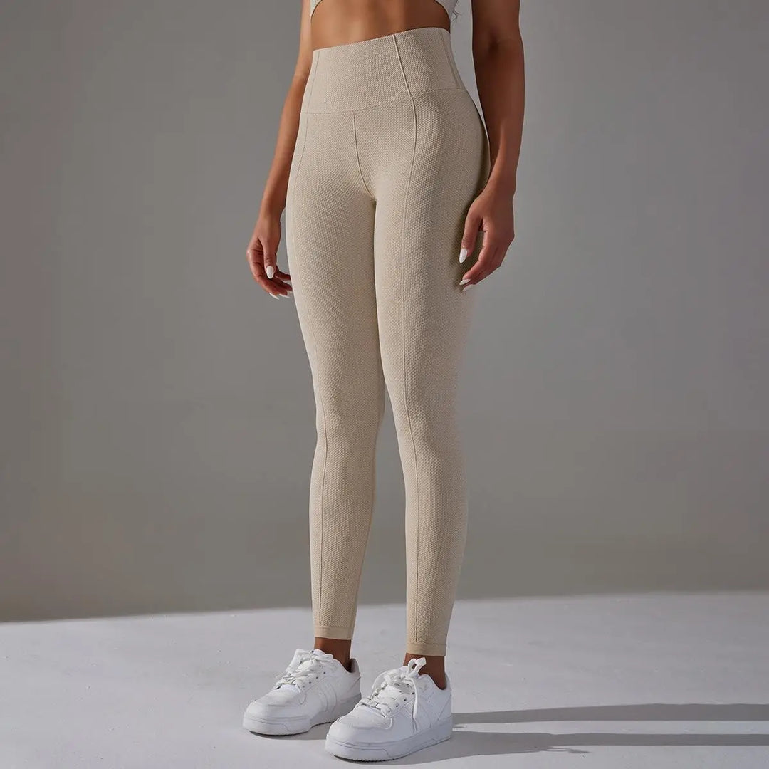 Ribbed Scrunch Contour Seamless High Waist Leggings