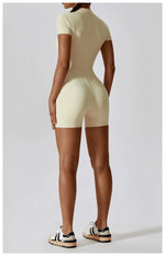 Load image into Gallery viewer, Seamless Contour Zippered Yoga Bodysuit Performance
