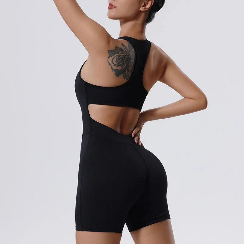 Premium Contoured One Piece Tracksuit Yoga Nylon Elite Lux