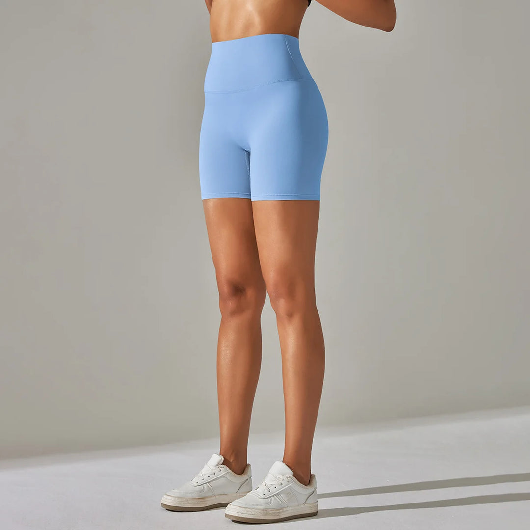 Luxurious High Waist Breathable Yoga Shorts Contour