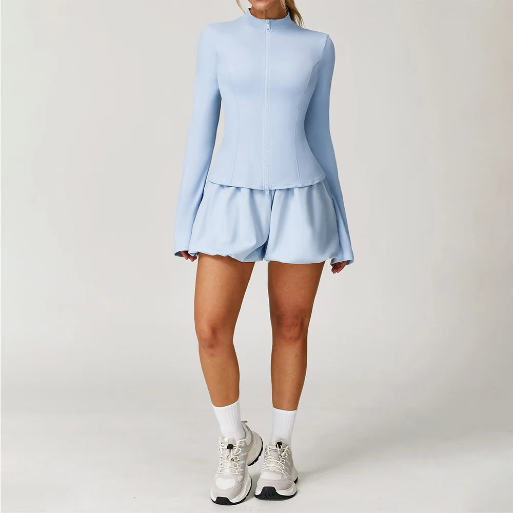 Sculpted Silhouette Two Piece Yoga Set Seamless Luxe