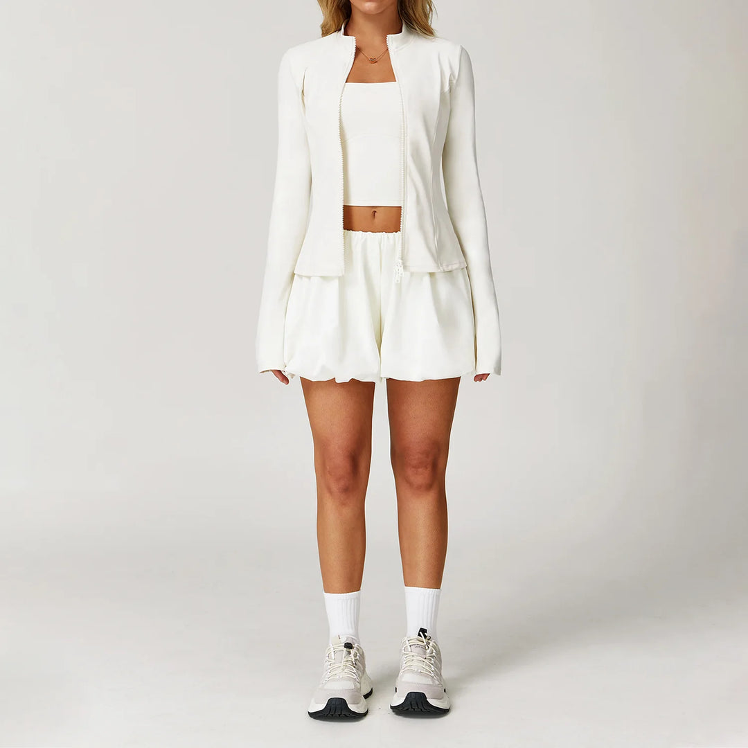 Sculpted Silhouette Two Piece Yoga Set Seamless Luxe