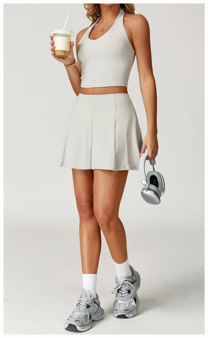 Halter Seamless Yoga Bra Vest with High Performance Fabric