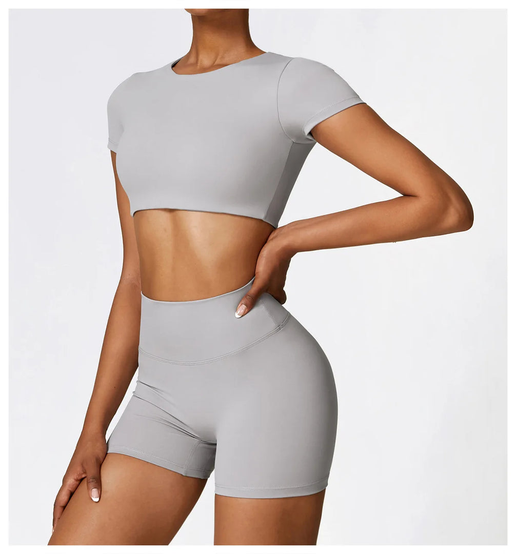 Seamless Sculpted Yoga Core Set Leggings Ribbed Contour