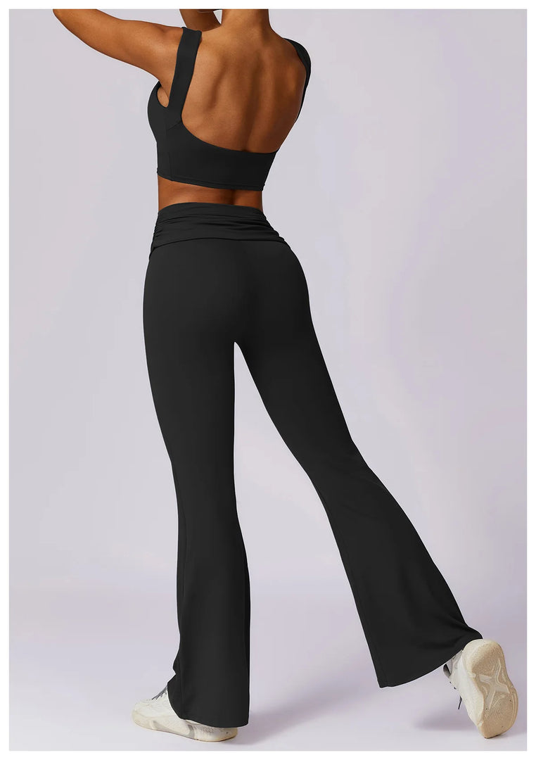 High Waist Flare Leggings for Studio Sophistication