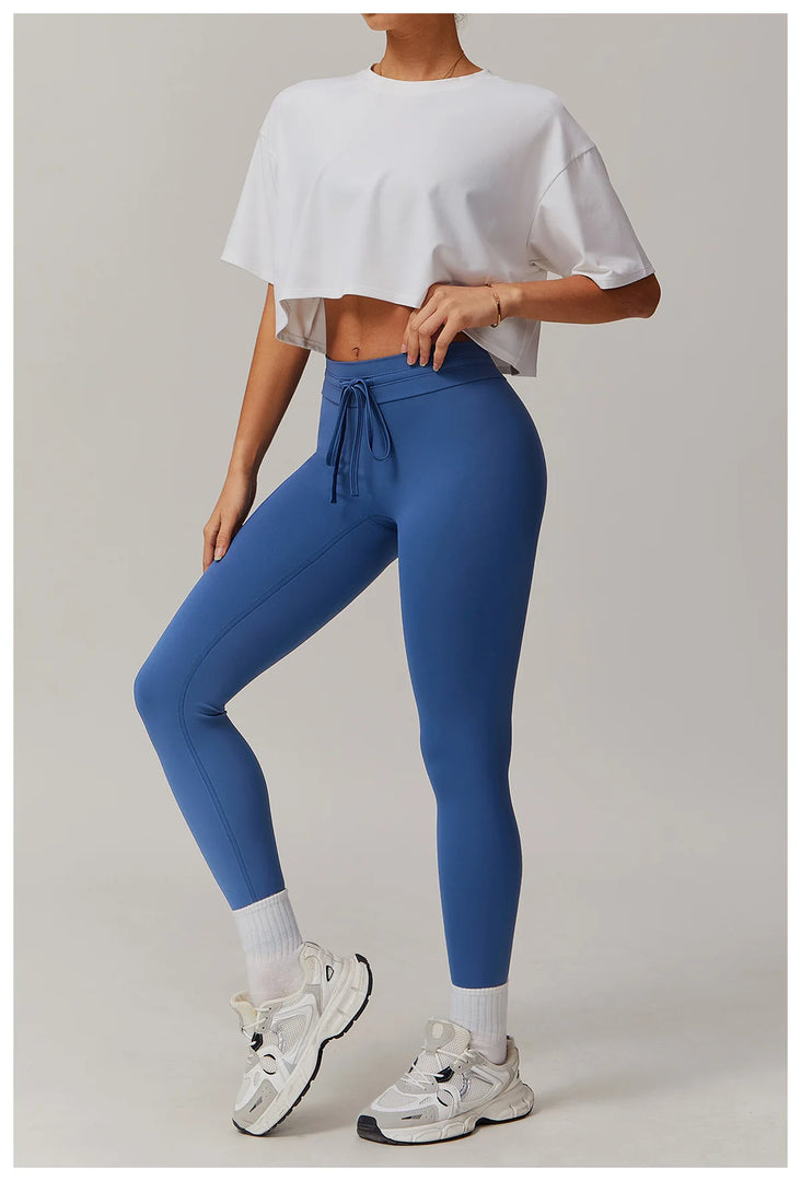 Moisture Wicking Luxe Contour Yoga Top Short Sleeve