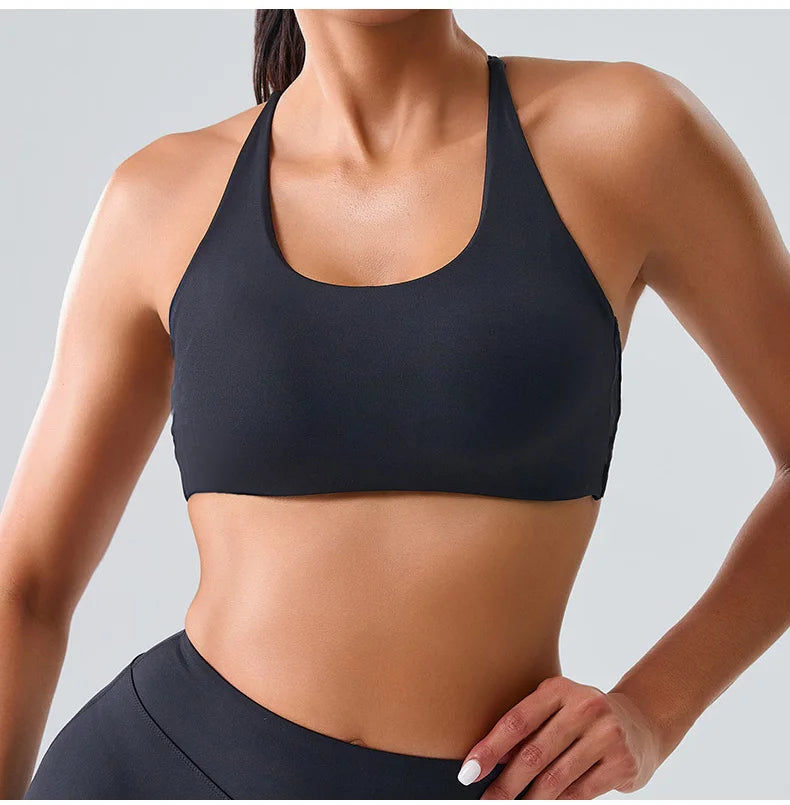 Cross Back Premium Contour Seamless Compression Bra