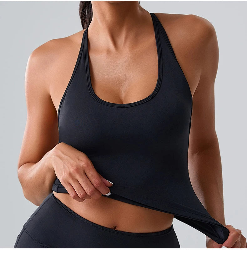 Cross Back Contour Seamless Sports Bra Performance