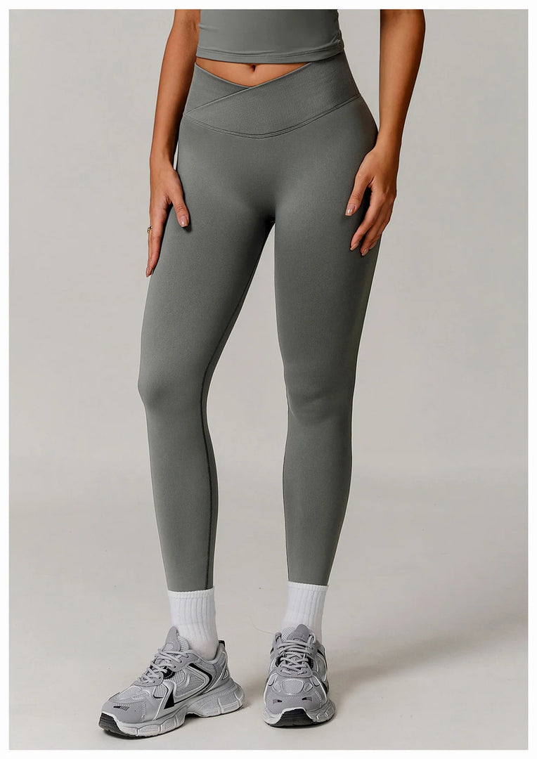 High Waist Contoured Seamless Leggings for Performance