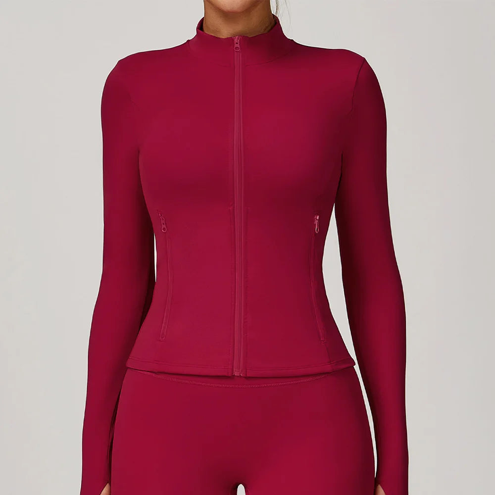 Premium Breathable Long Sleeve Performance Gym Top Nylon