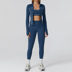 Load image into Gallery viewer, Contour Performance High Waist Athleisure Set Seamless

