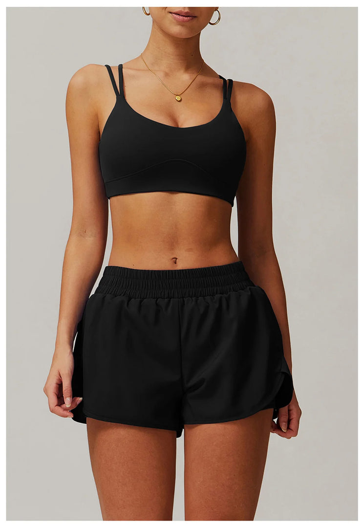 Premium Contoured Seamless Cross Back Performance Bra Pad