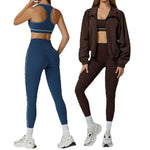 Load image into Gallery viewer, Contour Performance High Waist Athleisure Set Seamless
