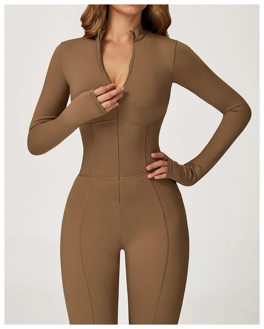 Premium Seamless Sculpted One Piece Yoga Tracksuit