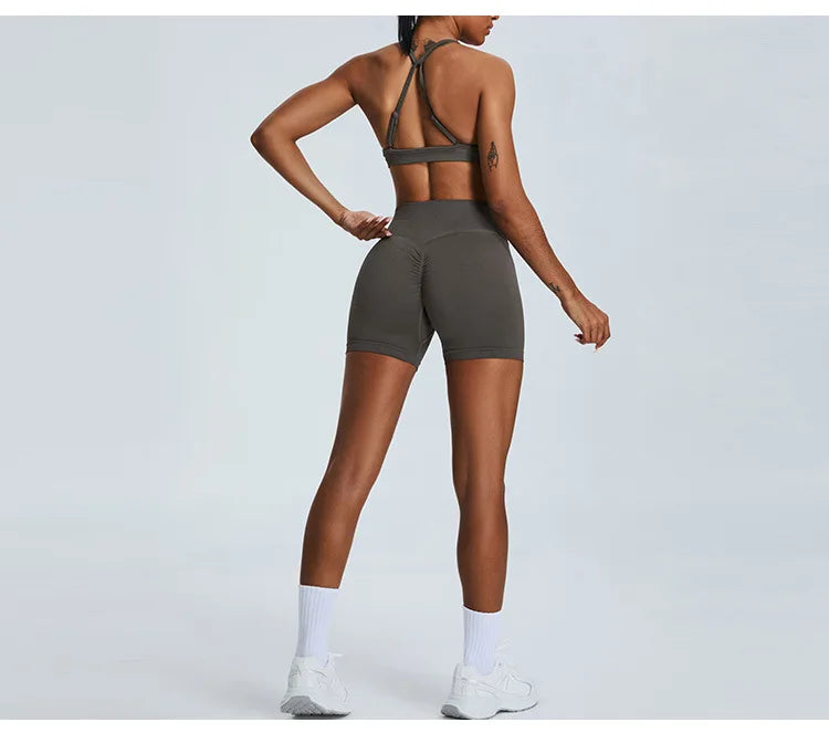Luxuriant Seamless High Waist Sculpted Yoga Shorts