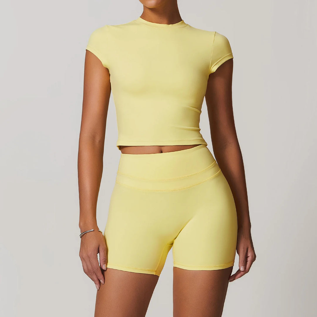 2 Piece Premium Contoured Leggings Set For Performance