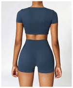 Load image into Gallery viewer, Sculpted Contour Yoga Shorts With Breathable Comfort
