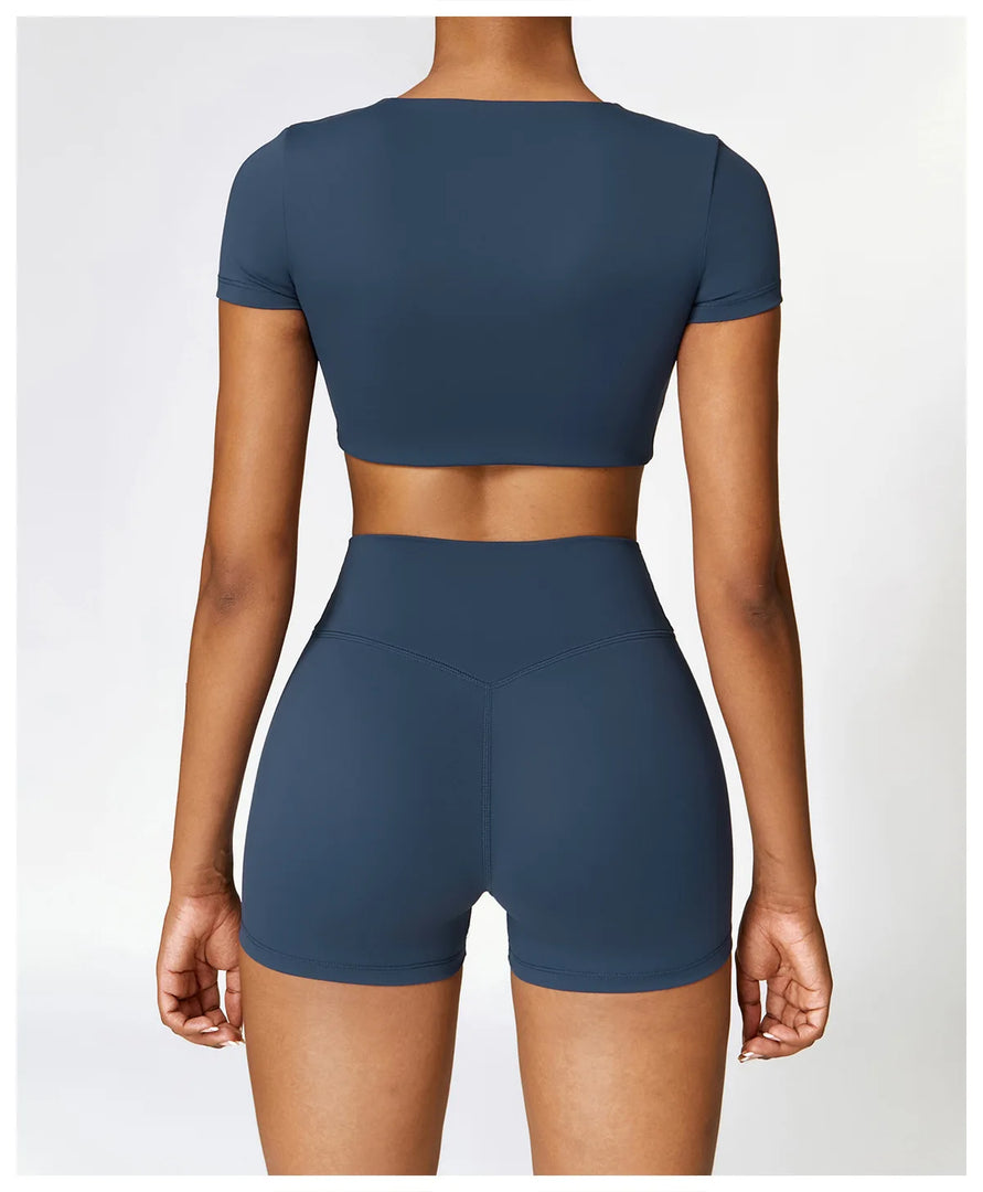 Sculpted Contour Yoga Shorts With Breathable Comfort
