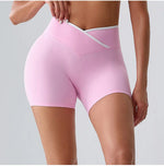 Load image into Gallery viewer, High Rise Contour Performance Shorts With Cross Wise Waist

