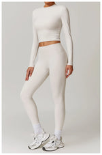 Load image into Gallery viewer, Signature 2 Piece Yoga Ensemble Nylon Plus Performance
