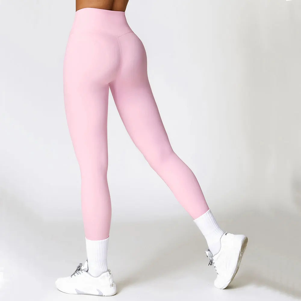 High Waist Contour Seamless Yoga Leggings With Performance