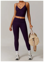 Load image into Gallery viewer, 2 Piece Seamless Contour Yoga Set Nylon Spandex Blend
