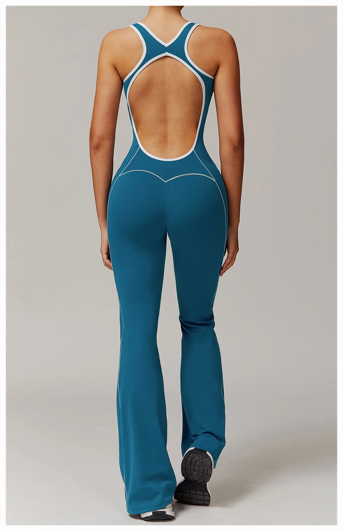 Sculpted Seamless Performance Jumpsuit With Front Zip