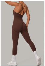 Load image into Gallery viewer, Luxe Sleeveless Yoga Jumpsuit Nylon Spandex
