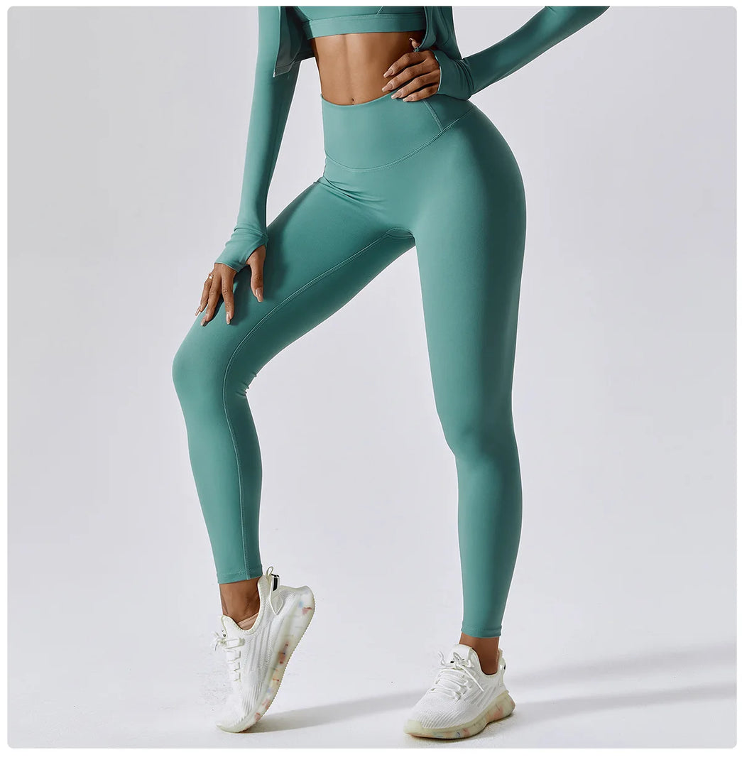 Seamless High Waist Contour Sculpted Leggings