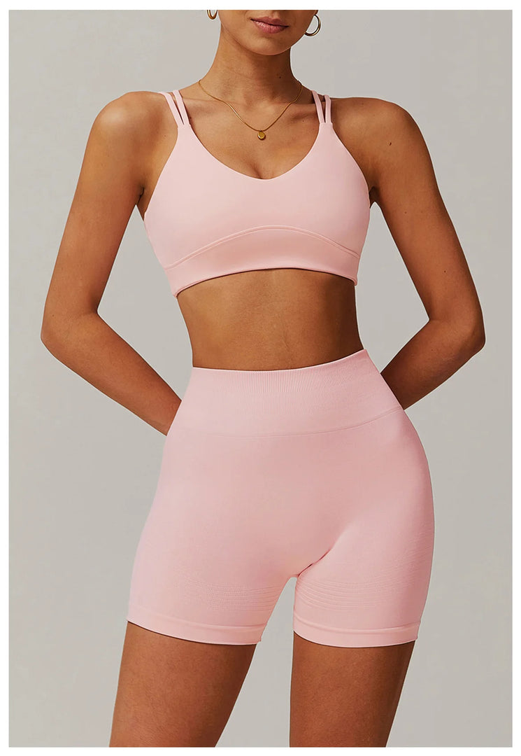 Premium Contoured Seamless Cross Back Performance Bra Pad