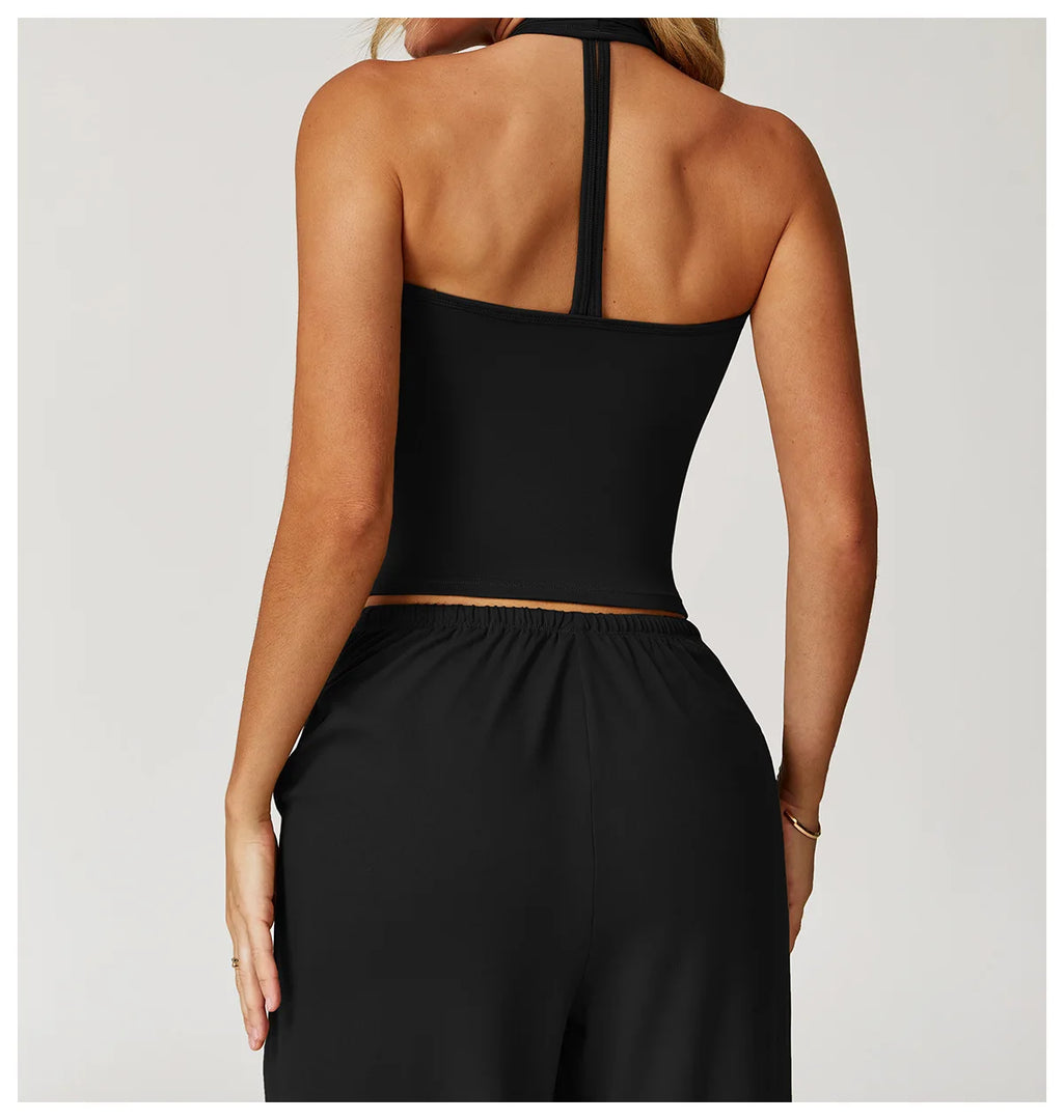 Breathable Impact Contour Yoga Sports Bra Elevation