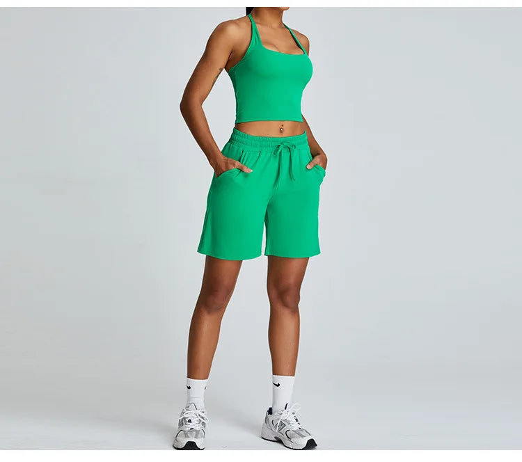 Feather Light Bra Interlocking Open Back Halter Contour