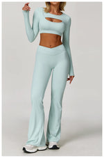 Load image into Gallery viewer, Premium Performance Knit Yoga Set With Contoured Leggings
