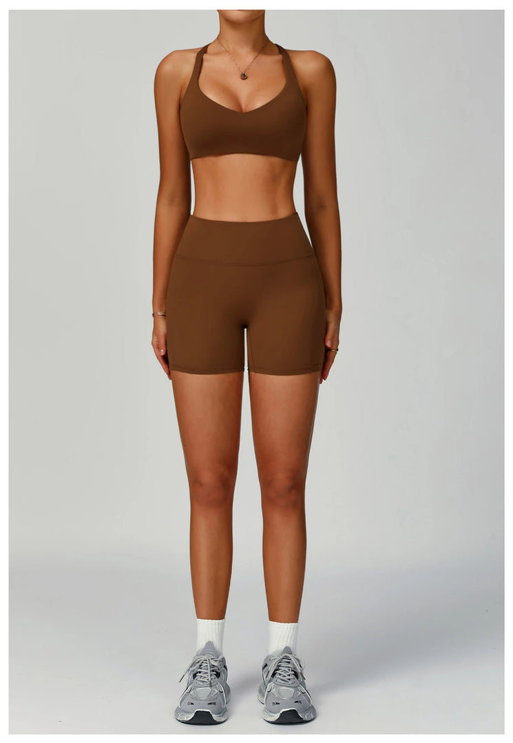 Seamless Performance Contour Yoga Set With Waist Band