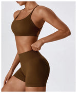 Load image into Gallery viewer, Breathable Cross Strap Contour Seamless Performance Bra
