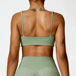 Load image into Gallery viewer, Contoured Padded Sling Seamless Sports Bra Quick Dry
