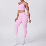 Load image into Gallery viewer, Ultra Luxe Contour Yoga Wear 2 Piece Leggings Nylon
