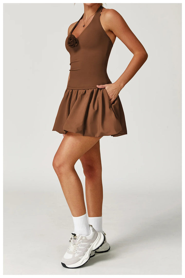 Two Piece Yoga Set Contoured Ribbed Performance Wear