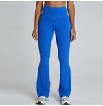 Load image into Gallery viewer, Seamless High Waist Contoured Flare Leggings For Training
