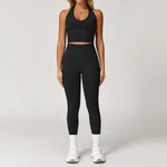 Load image into Gallery viewer, Seamless Performance Yoga Set Contour Luxurious Comfort
