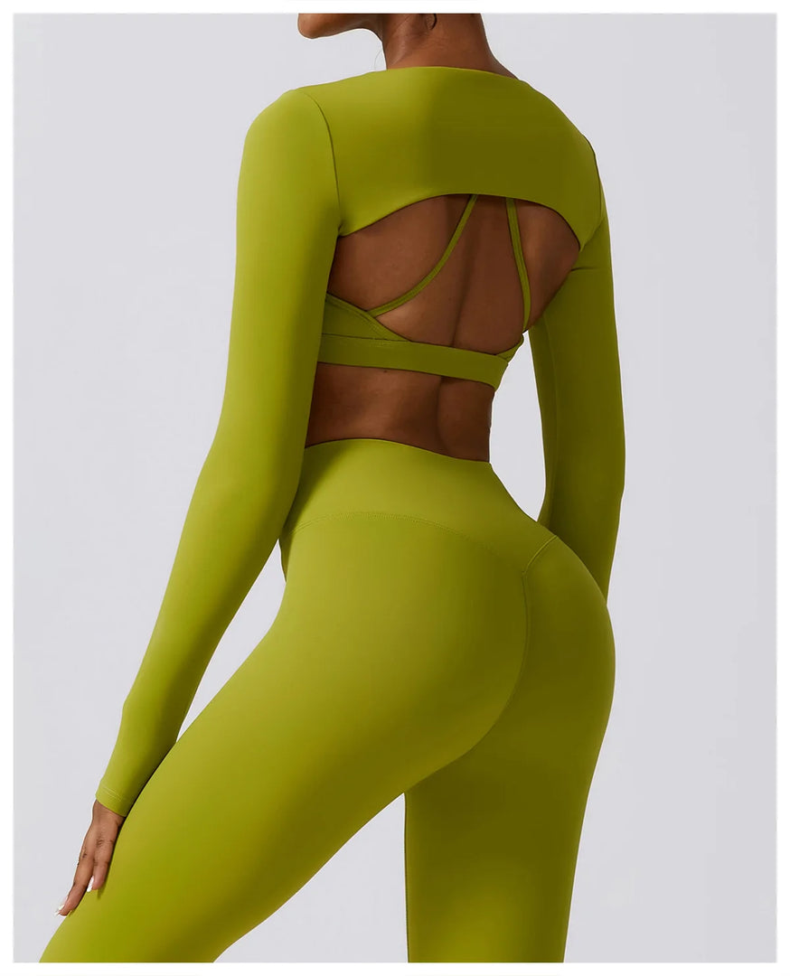 Nude Seamless Contour Knit Longline Performance Top