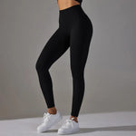 Load image into Gallery viewer, Ribbed Scrunch Contour Seamless High Waist Leggings
